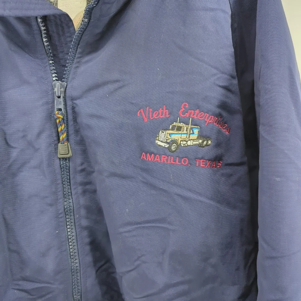 CARHARTT J72 NVY Long Sleeve Fleece Lined Full Zip Jacket 3XL‎ Navy Blue  READ